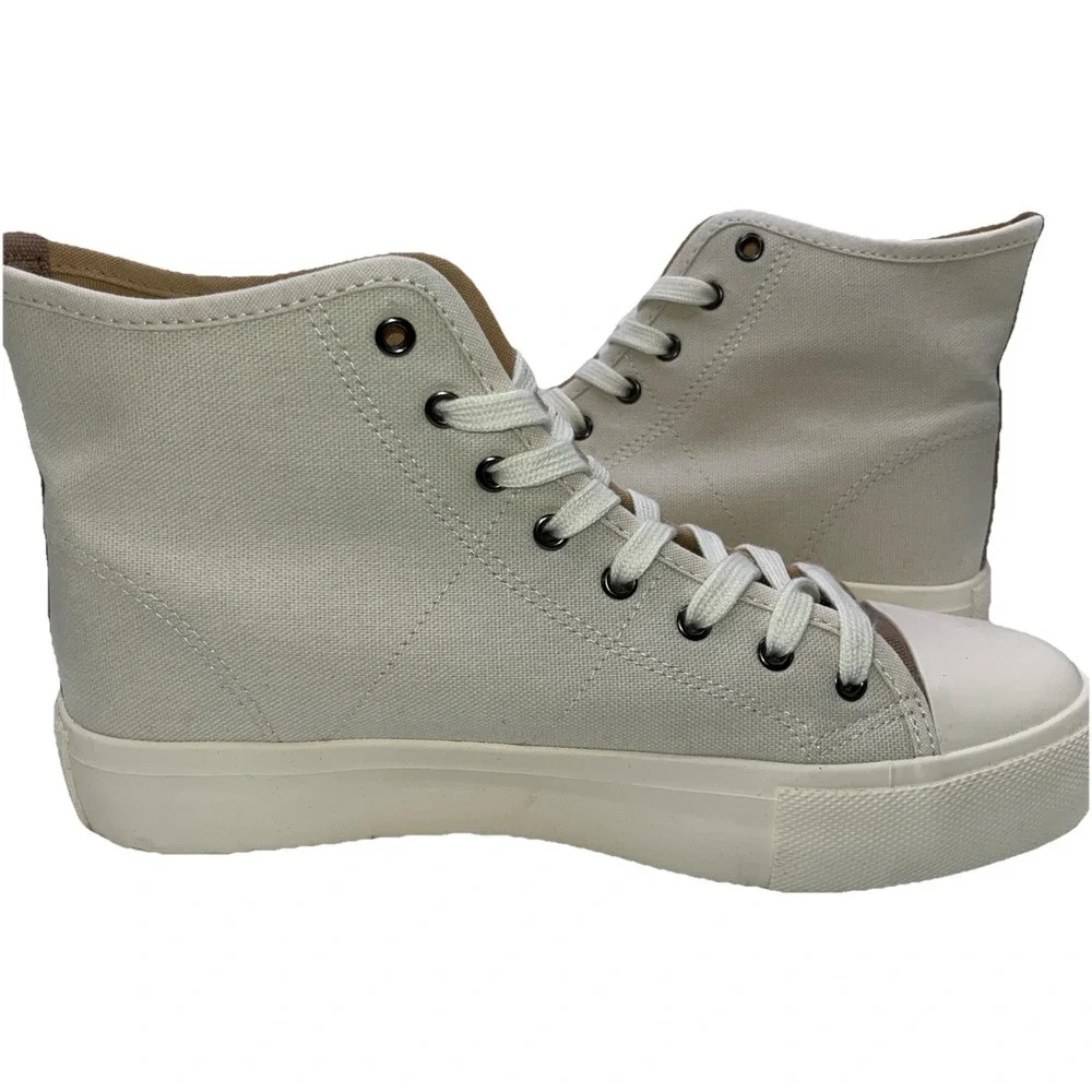 American‎ Eagle Two Tone Smiley Company Sneakers Size 9.5 Smile More Worry Less